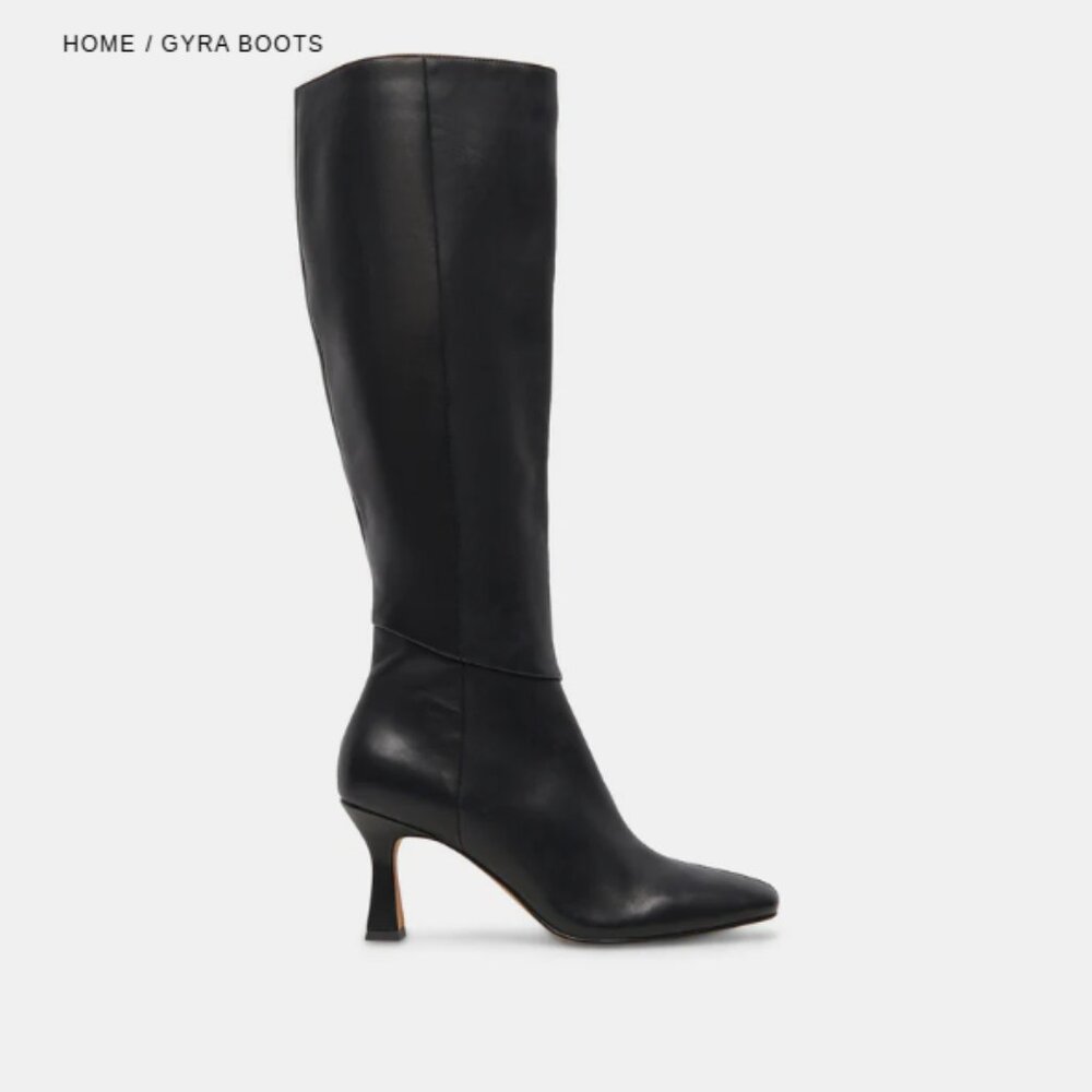 Dolce Vita Gyra Boots Black Leather - Almost New